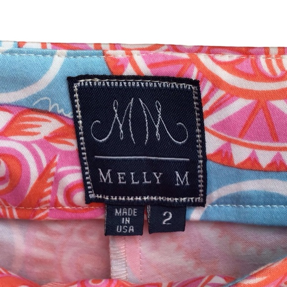 Melly M Preppy Medallion Patterned Pants Size 2 - Picture 2 of 5